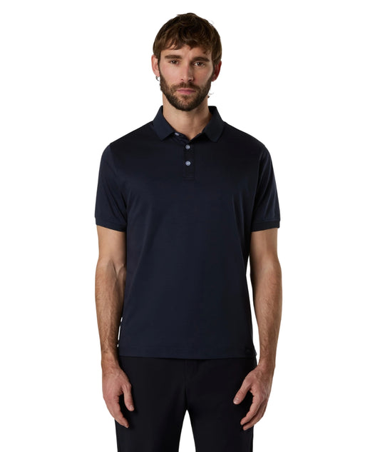 North Sails Polo con Maniche Corte in Jesrey 692725_000 Blu Navy