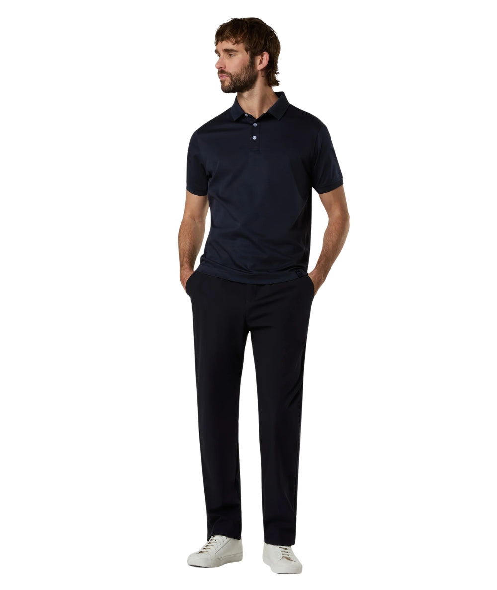 North Sails Polo con Maniche Corte in Jesrey 692725_000 Blu Navy