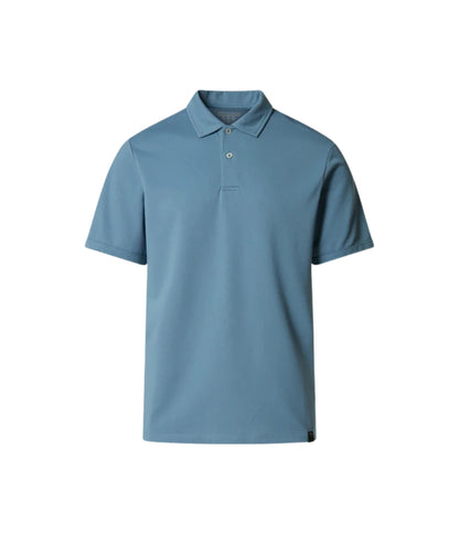 North Sails Polo con Maniche Corte in Piquet 692714_000 Azzurro Polvere