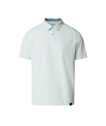 North Sails Polo con Motivo Jacquard in Nylon 692712_000 Bianco Azzurro