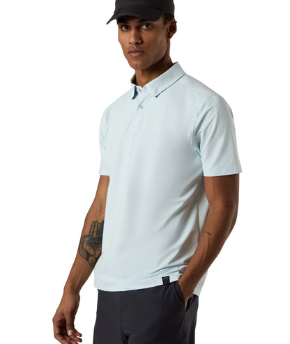 North Sails Polo con Motivo Jacquard in Nylon 692712_000 Bianco Azzurro