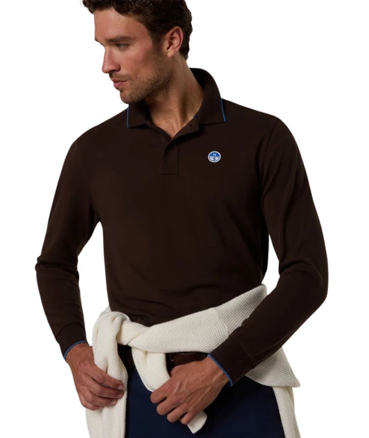 North Sails Polo in Cotone 692748_000 Marrone