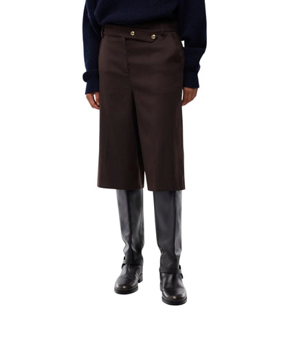PINKO Bermuda in Misto Lana Merlot 107714-A3MS Marrone