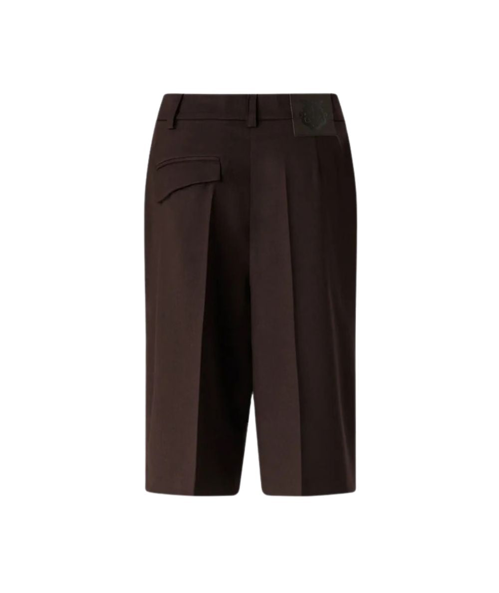 PINKO Bermuda in Misto Lana Merlot 107714-A3MS Marrone