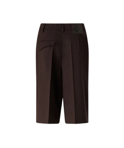PINKO Bermuda in Misto Lana Merlot 107714-A3MS Marrone