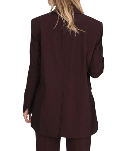 PINKO Blazer Monopetto Kamut 105663-A18E Bordeaux Scuro