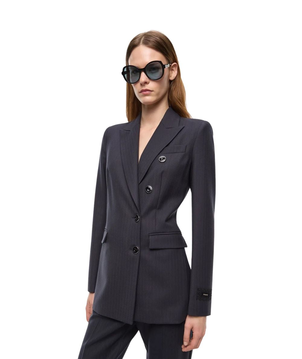 PINKO Blazer in Lana Slim Fit New Amalfi 107513-A3IF Blu