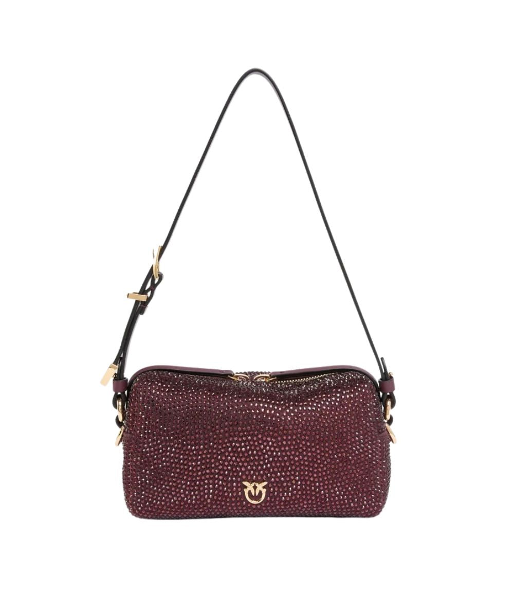 PINKO Borsa Bauletto Trittico Mini Full 106967-A3O8 Rosso Burgundy