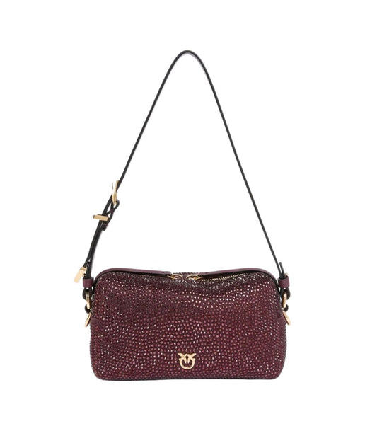 PINKO Borsa Bauletto Trittico Mini Full 106967-A3O8 Rosso Burgundy