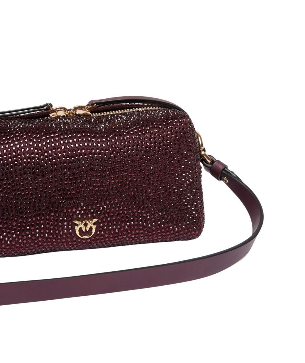 PINKO Borsa Bauletto Trittico Mini Full 106967-A3O8 Rosso Burgundy