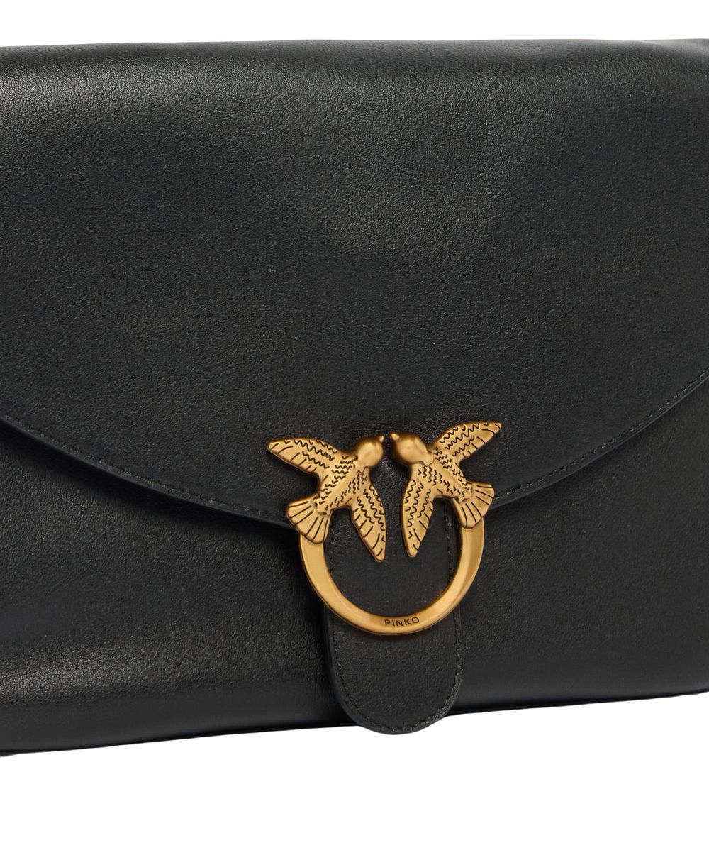 PINKO Borsa in Pelle Love Stachel Classic 107655-A0QO Nero