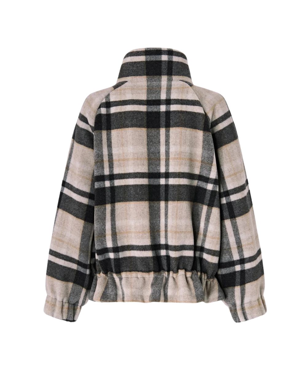 PINKO Caban Over con Motivo Check Borragine 107523-A3FW Multicolore
