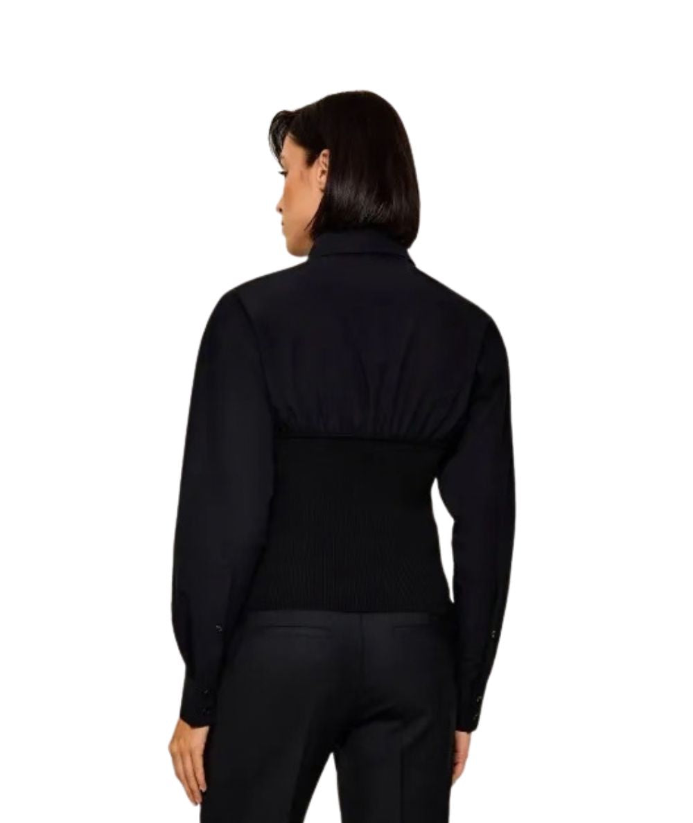 PINKO Camicia con corsetto Suzuki 107827-A3OL Nero