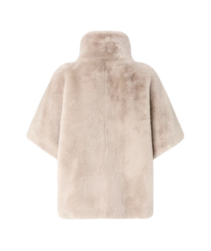 PINKO Cappa Effetto Pelliccia New Comodino 107043-A3E7 Beige
