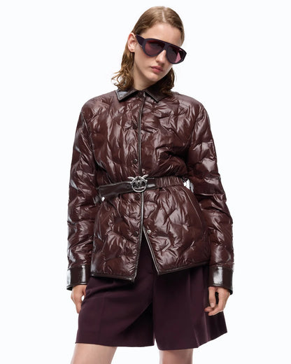 PINKO Giacca Imbottita Dipladenia 107163-A3FI Marrone