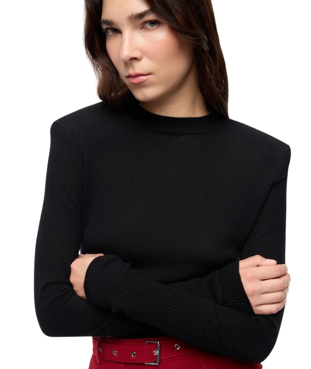 PINKO Maglia in Lana Merino Lubecca 107246-A3FY Nero