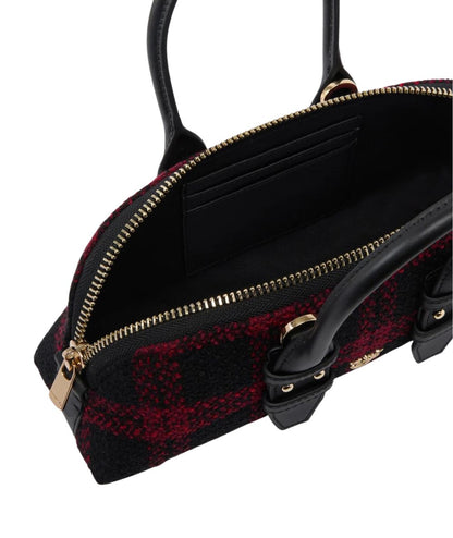 PINKO Mini Borsa Bowling Bag Horizontal 105334-A3NQ Nero Rosso