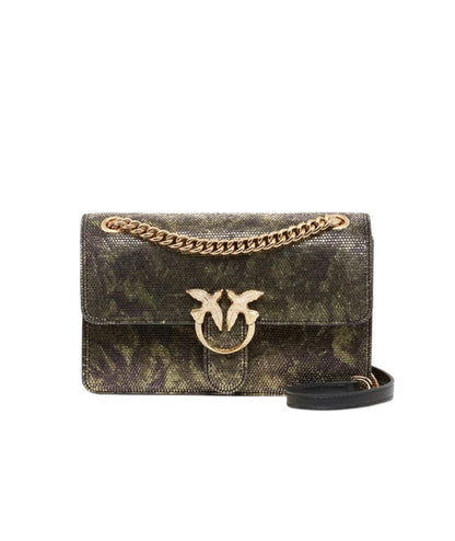 PINKO Mini Borsa Love One Mn Light Dc Smll 107675-A3LL Verde MIlitare