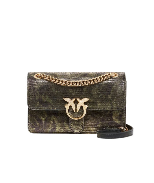 PINKO Mini Borsa Love One Mn Light Dc Smll 107675-A3LL Verde MIlitare