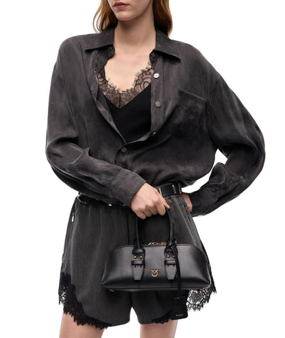 PINKO Mini borsa Bowling Bag Horizontal 105334-A0QO Nero