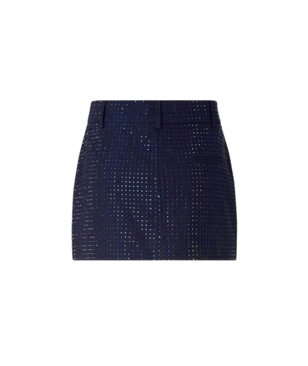 PINKO Minigonna a Portafoglio con Strass Soave 107674-A3M0 Blu
