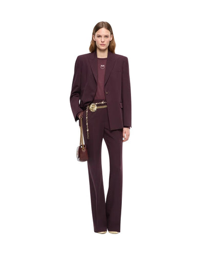 PINKO Pantalone a Palazzo Petalo 107214-A18E Bordeaux Scuro