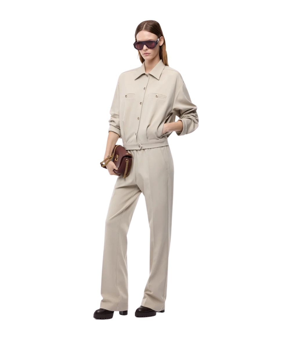 PINKO Pantalone con vita elasticizzata Polygala 107213-A3AH Beige