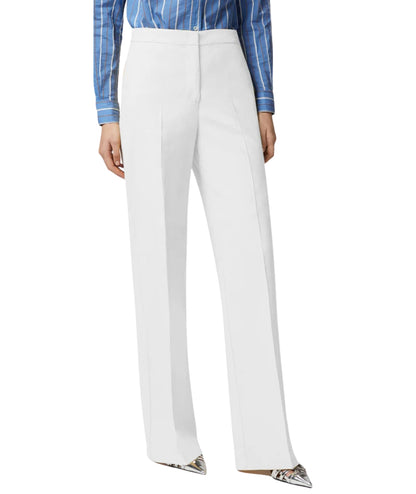 PINKO Pantaloni con Piega in Lino JACOPONE Bianco