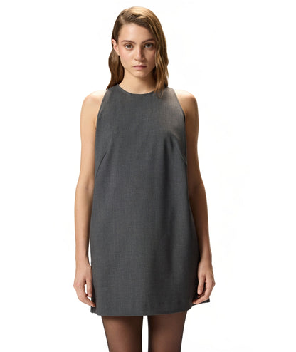 PINKO Tuta Corta Effetto Abito NAYARA Grigio Scuro