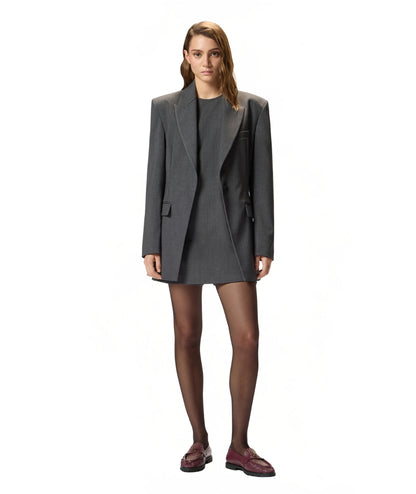 PINKO Tuta Corta Effetto Abito NAYARA Grigio Scuro