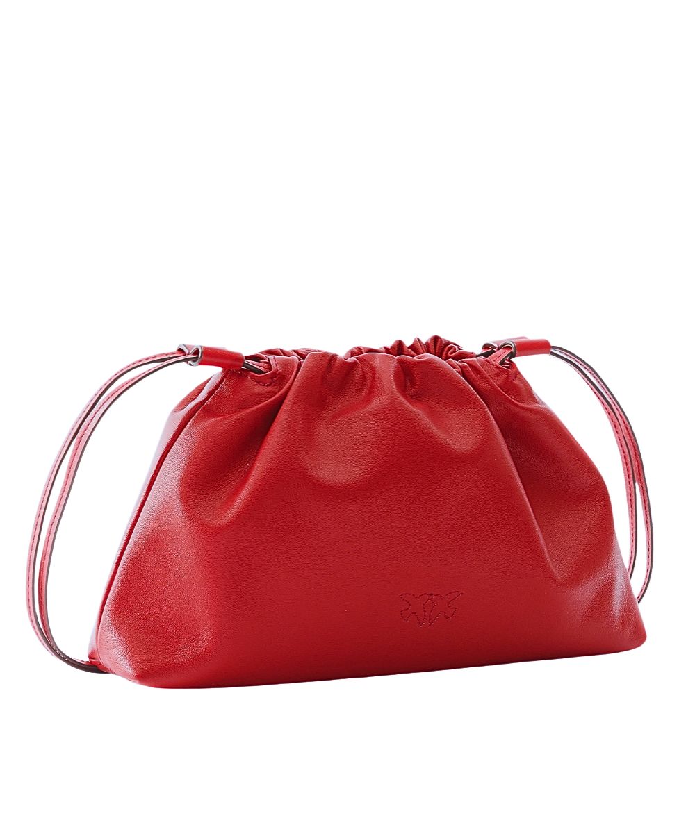 Pinko Mini Clutch in Morbida Pelle 105907-A0QO Rosso Lampone