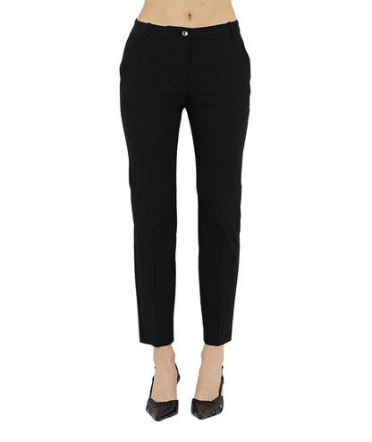 Pinko Pantalone Bello in Lino Stretch Nero