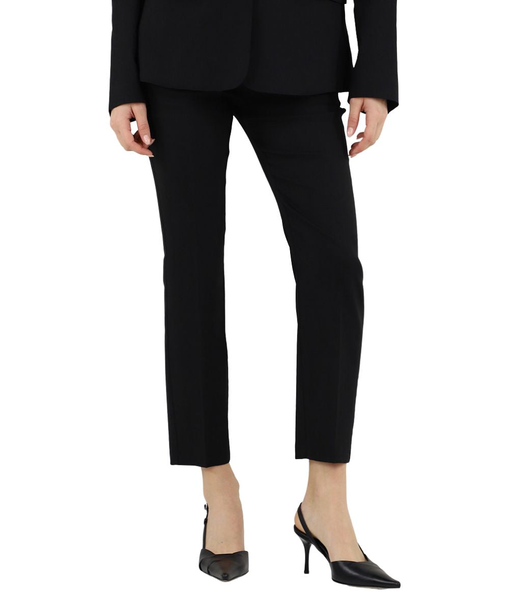 Pinko Pantalone Bello in Lino Stretch Nero
