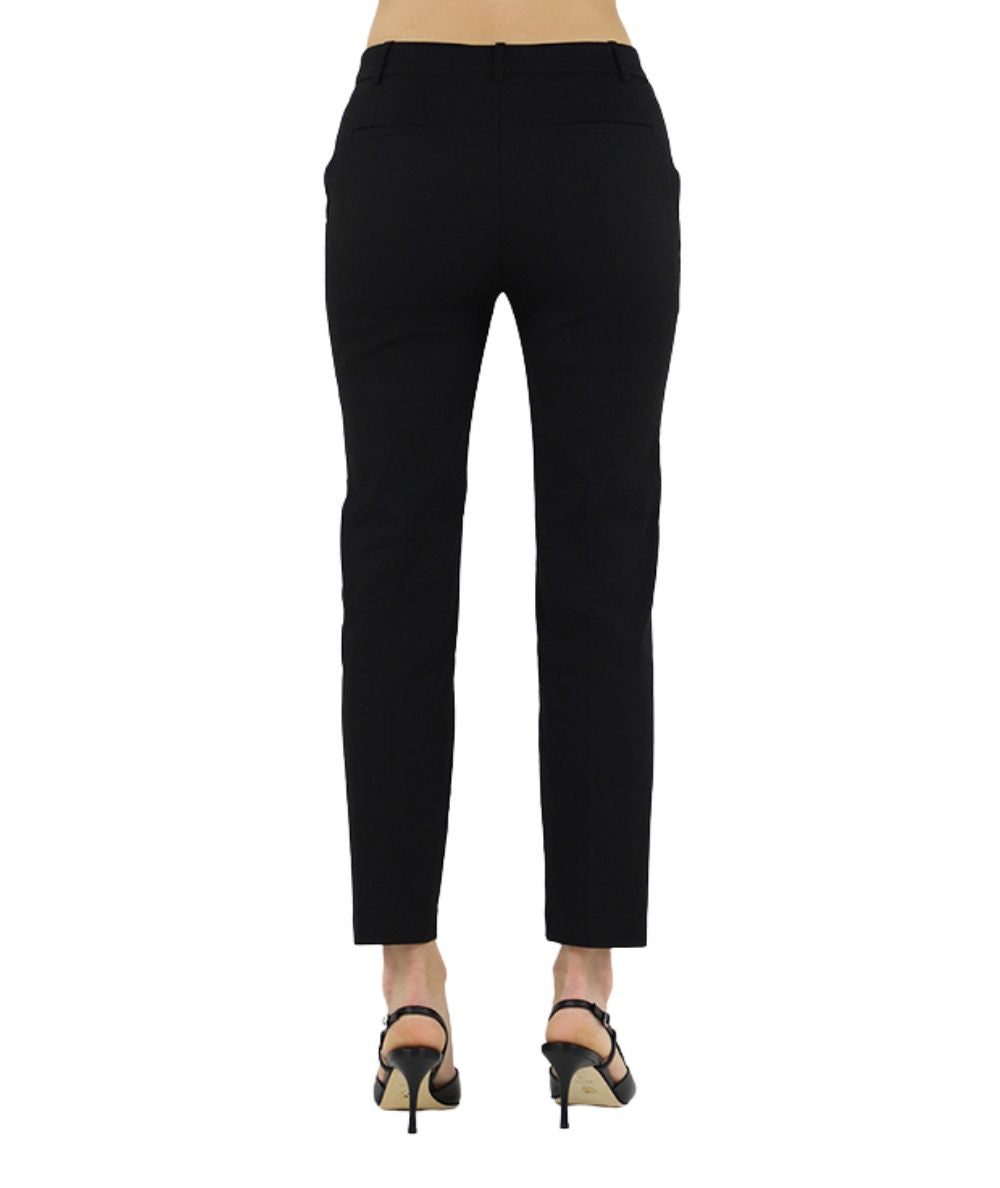 Pinko Pantalone Bello in Lino Stretch Nero
