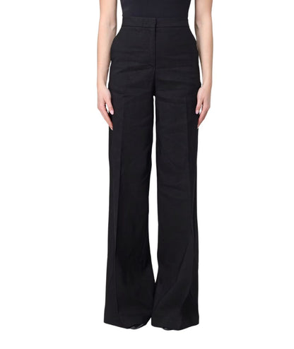 Pinko Pantaloni in Misto Lino Jacopone Z99 Nero