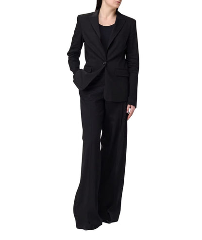 Pinko Pantaloni in Misto Lino Jacopone Z99 Nero