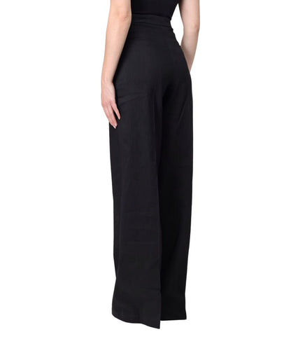 Pinko Pantaloni in Misto Lino Jacopone Z99 Nero