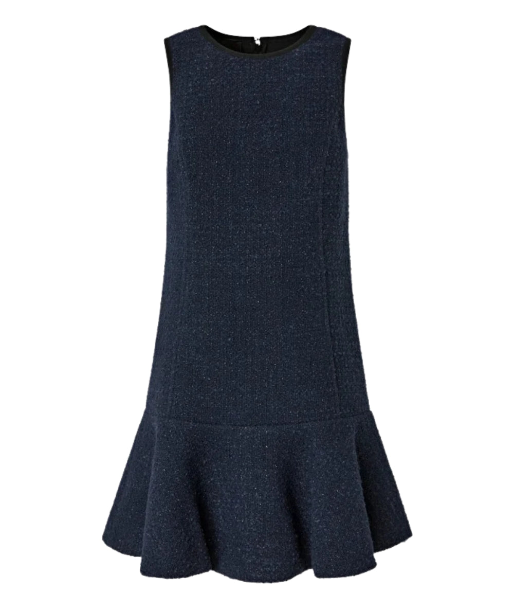 Pinko Abito Smanicato in Tweed ARROSTO Blu Notte