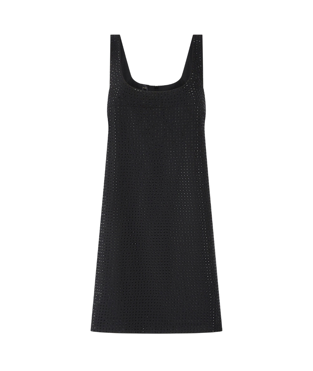 Pinko Abito Smanicato con Strass AROA Nero