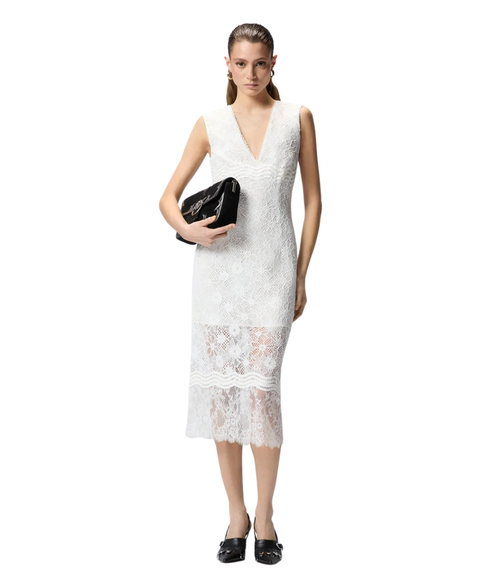Pinko Abito Smanicato in Pizzo Audrey 106660 A381 Bianco
