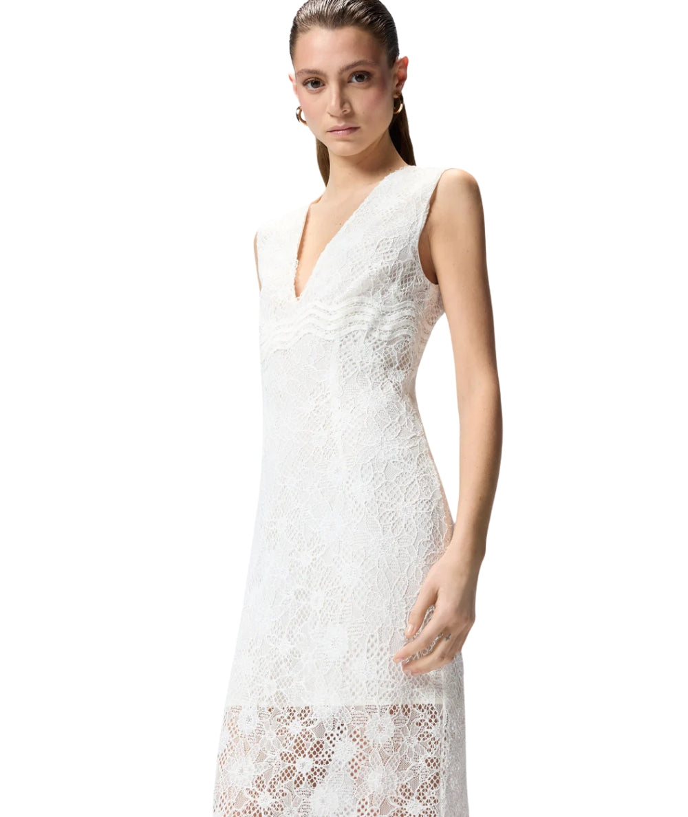 Pinko Abito Smanicato in Pizzo Audrey 106660 A381 Bianco