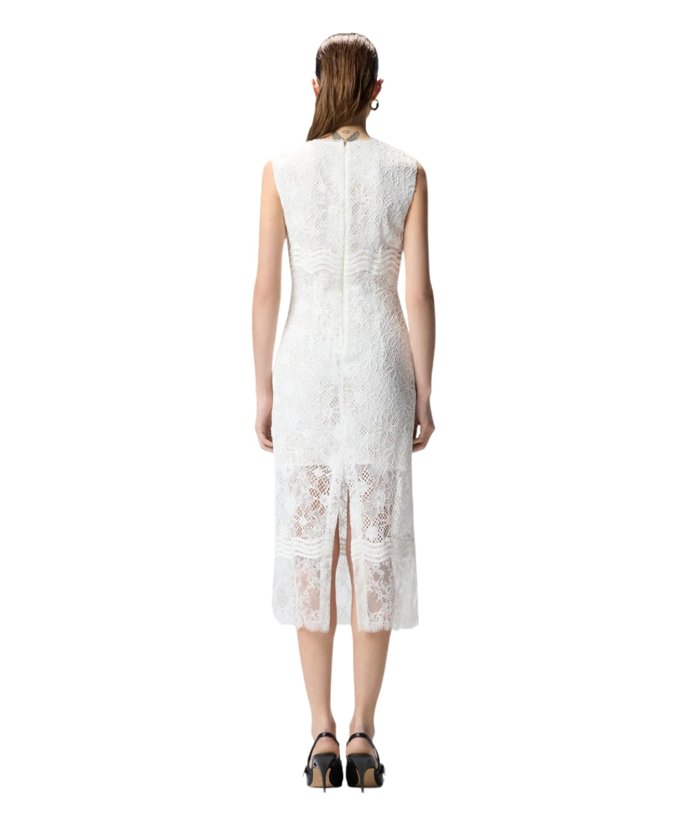 Pinko Abito Smanicato in Pizzo Audrey 106660 A381 Bianco