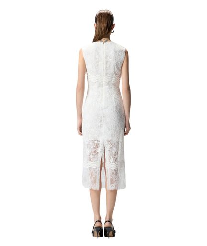 Pinko Abito Smanicato in Pizzo Audrey 106660 A381 Bianco