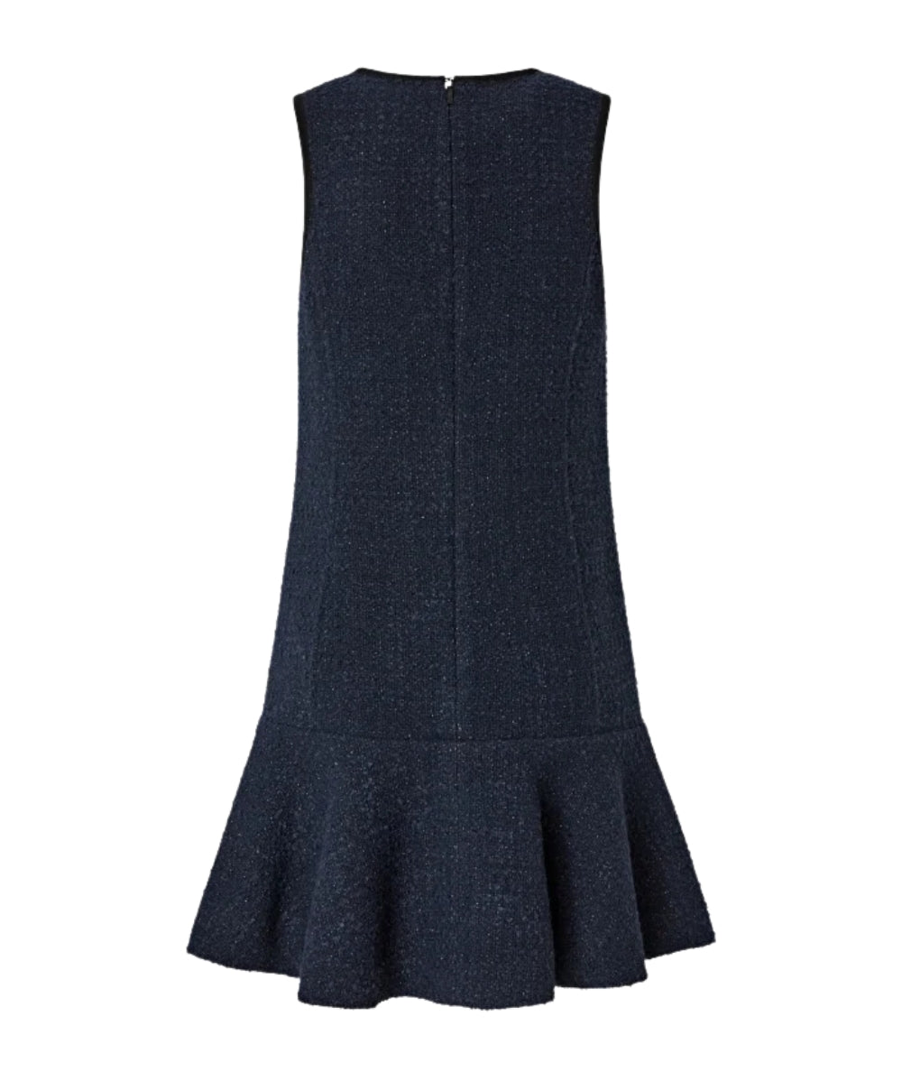 Pinko Abito Smanicato in Tweed ARROSTO Blu Notte