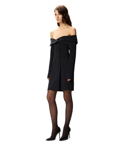 Pinko Abito Stile Blazer in Crepe Stretch ROSEMARIE Nero