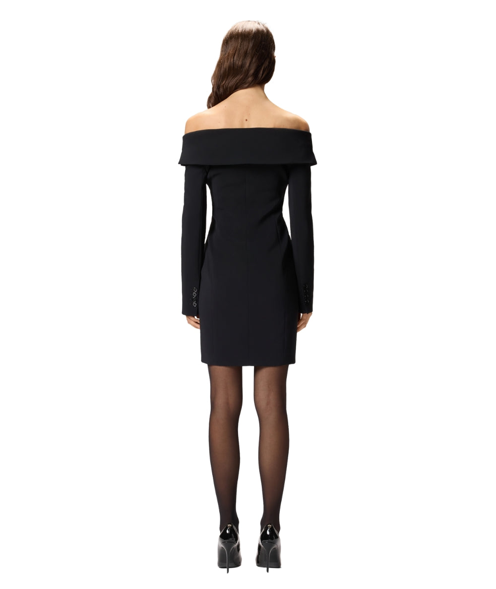 Pinko Abito Stile Blazer in Crepe Stretch ROSEMARIE Nero