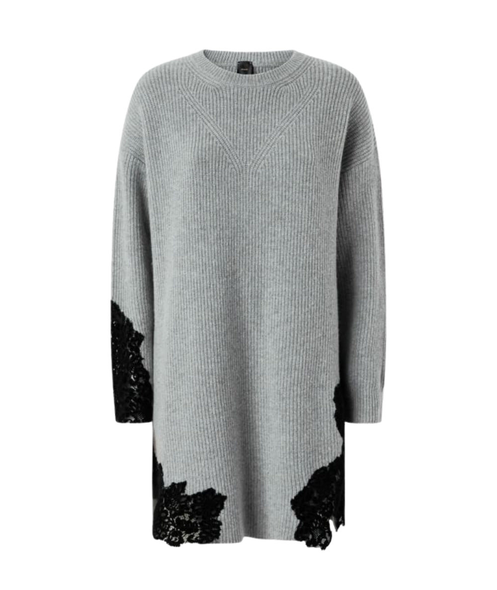 Pinko Abito in Misto Lana con Pizzo VALLEDAOSTA Grigio