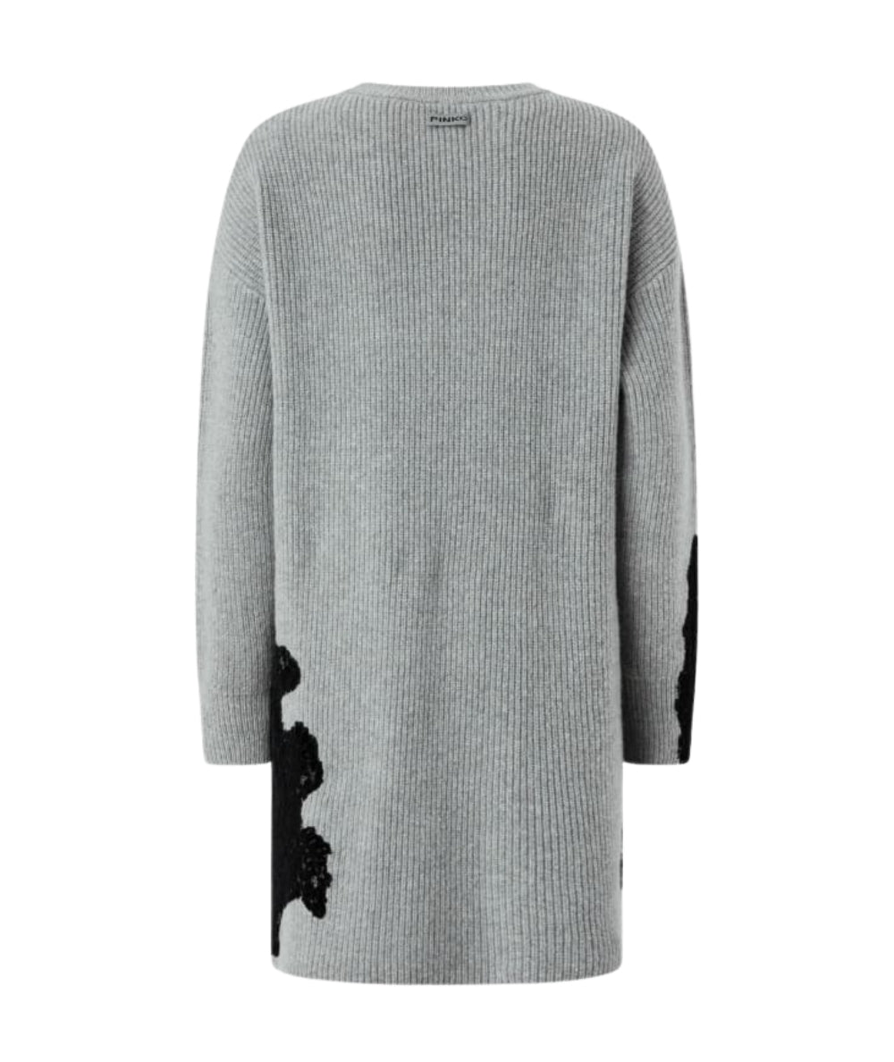 Pinko Abito in Misto Lana con Pizzo VALLEDAOSTA Grigio
