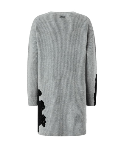 Pinko Abito in Misto Lana con Pizzo VALLEDAOSTA Grigio