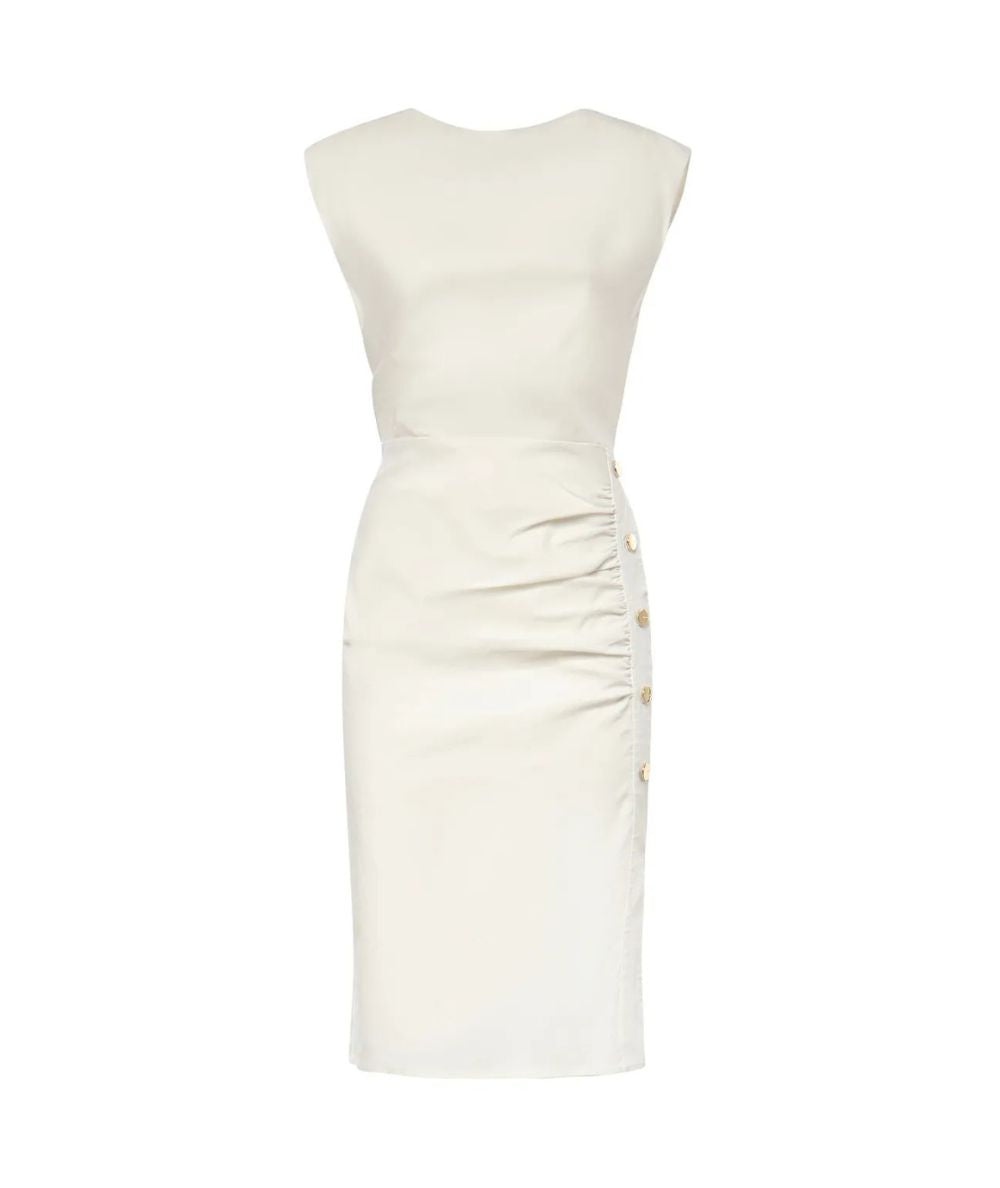 Pinko Abito in Misto Lino Stretch Alissa 106521 A34I Bianco